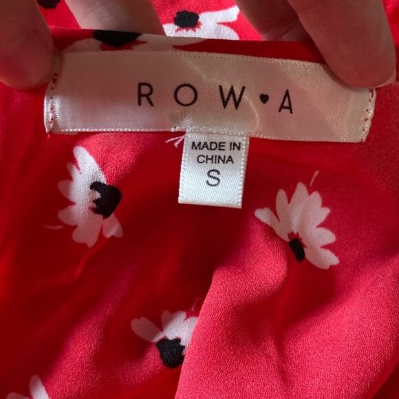 White Daisies Y2K Cherry Red Jumpsuit size S Palazzo Pants - Picture 6 of 8